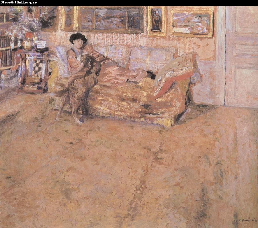 Edouard Vuillard Howe Chancellor and her dog